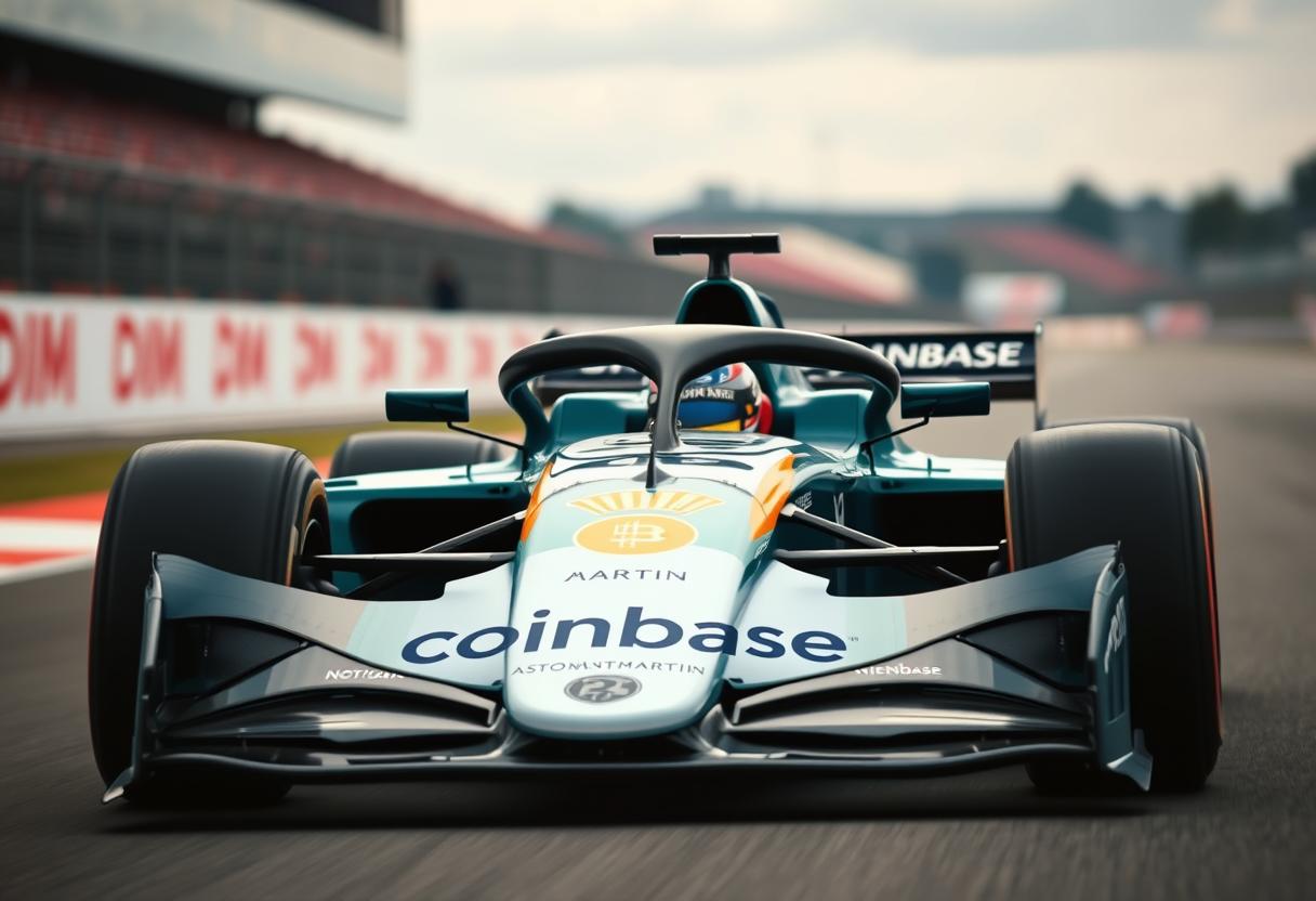 Aston Martin F1 and Coinbase Forge Historic USDC Partnership in the World of Racing